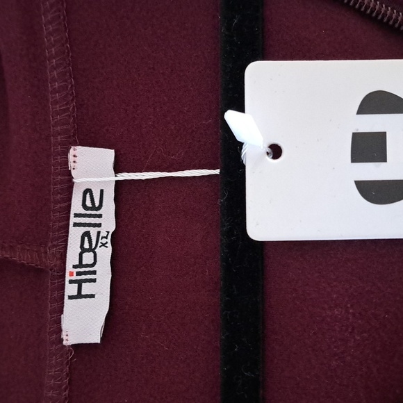 Hibelle Women's Outdoor Fullzip Thermal Fleece Sports Jacket Wine Red Size XL - Picture 6 of 9